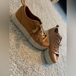 Zara espadrille platform tennis shoe